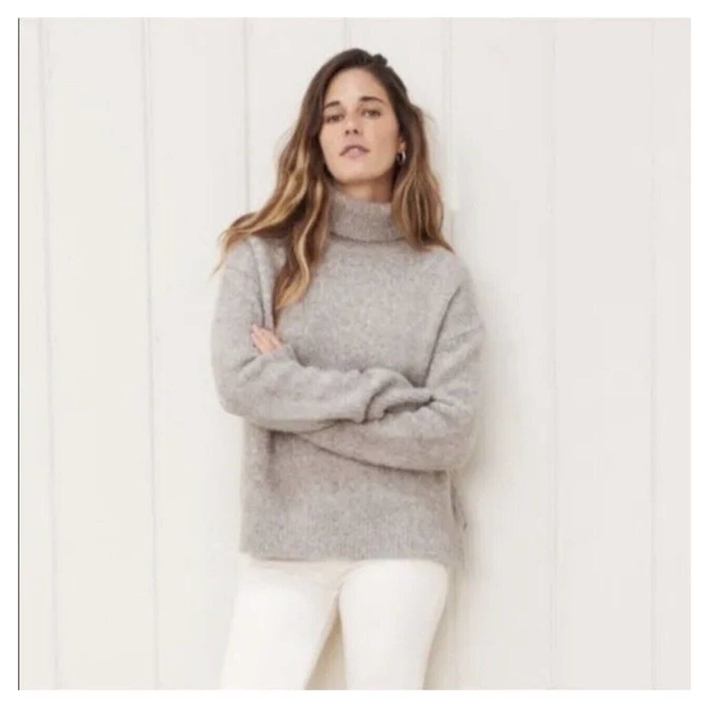 Jenni Kayne Gray Turtleneck Sweater